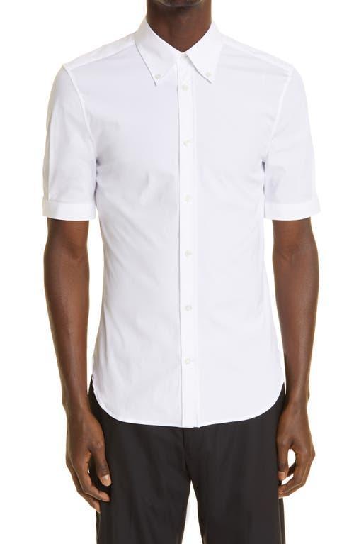 Mens Classic Cotton Short-Sleeve Sport Shirt Product Image