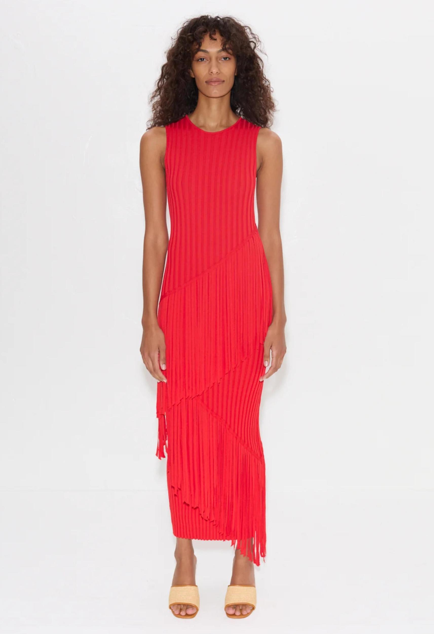 Simon Miller Spiral Dress in Red Product Image