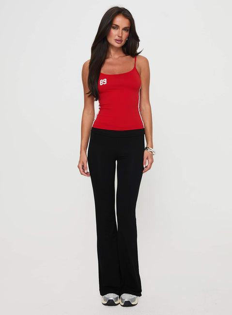 Cherize Ribbon Stitch Pant Black Product Image