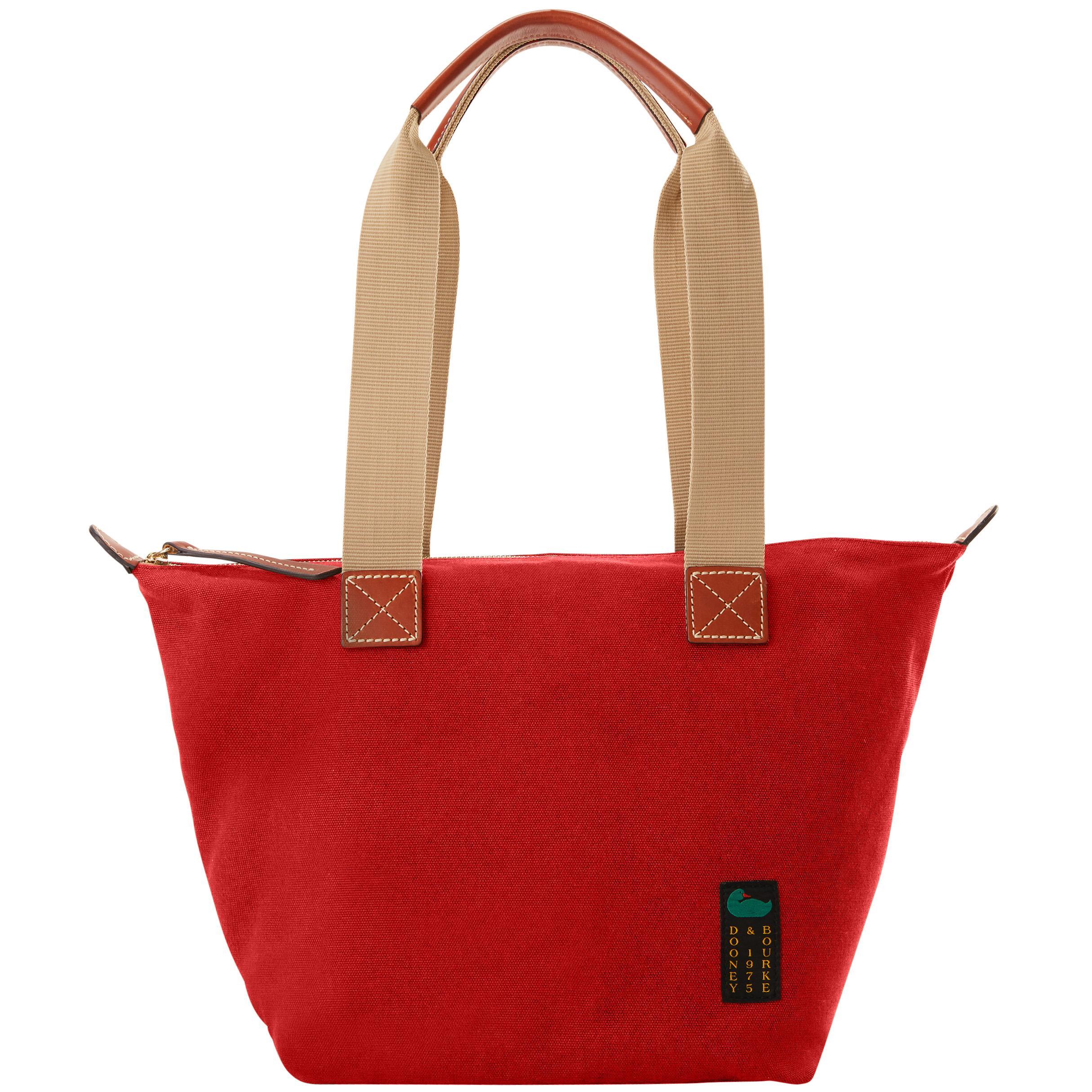 Dooney & Bourke Womens Canvas Carryall 28 Fabric Tote Bag in Red Product Image