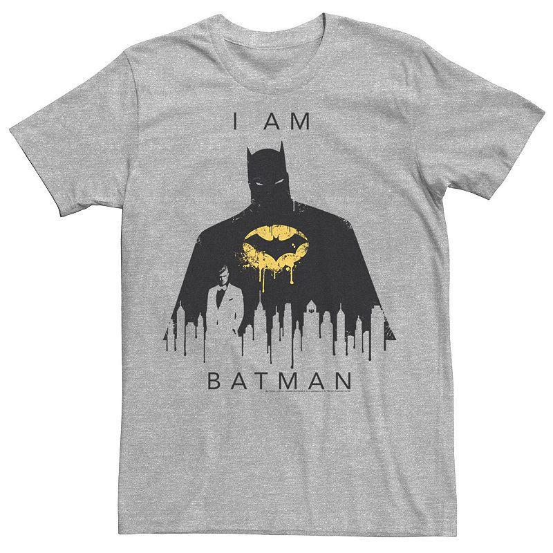 Men's DC Comics I Am Batman Skyline Poster Tee, Size: 3XL, Silver Product Image