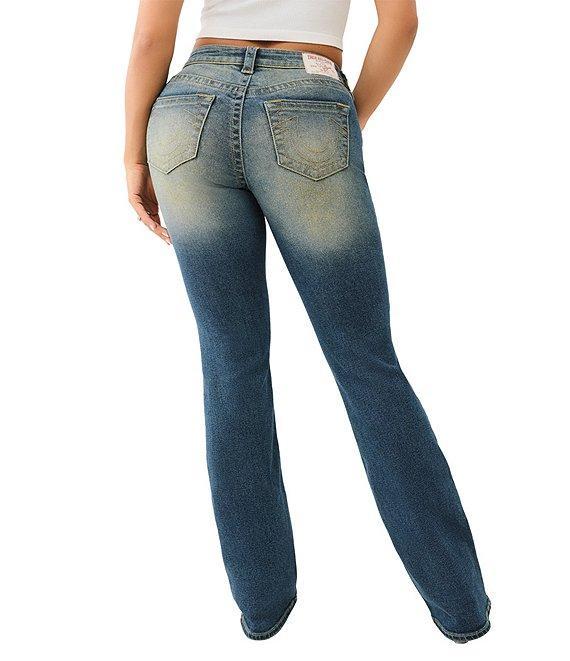 True Religion Becca Glitter Spray Mid Rise Bootcut Jeans Product Image