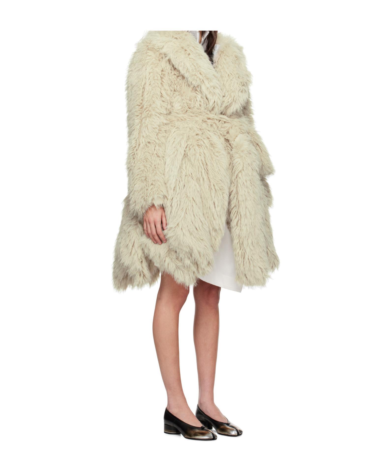 SACAI Long-sleeved Coat In Nude Product Image