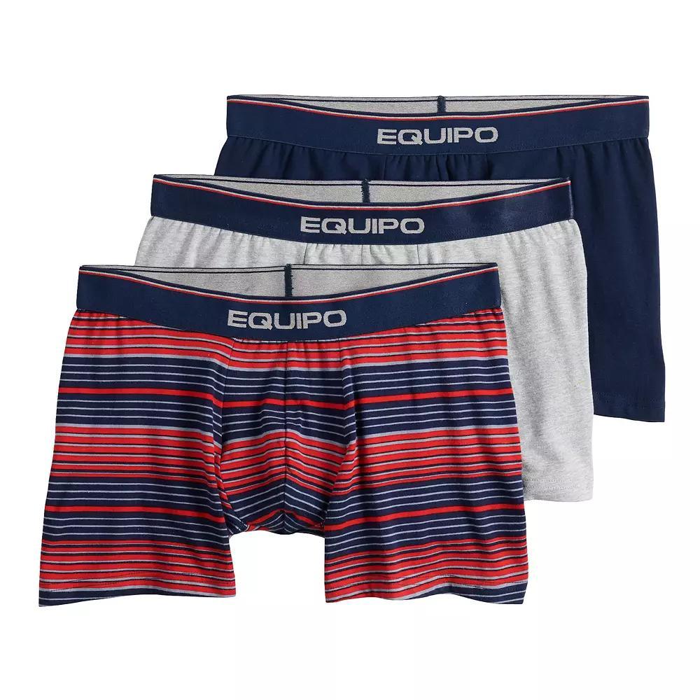Mens Equipo 3-Pack Boxer Briefs Grey Gray Navy Product Image