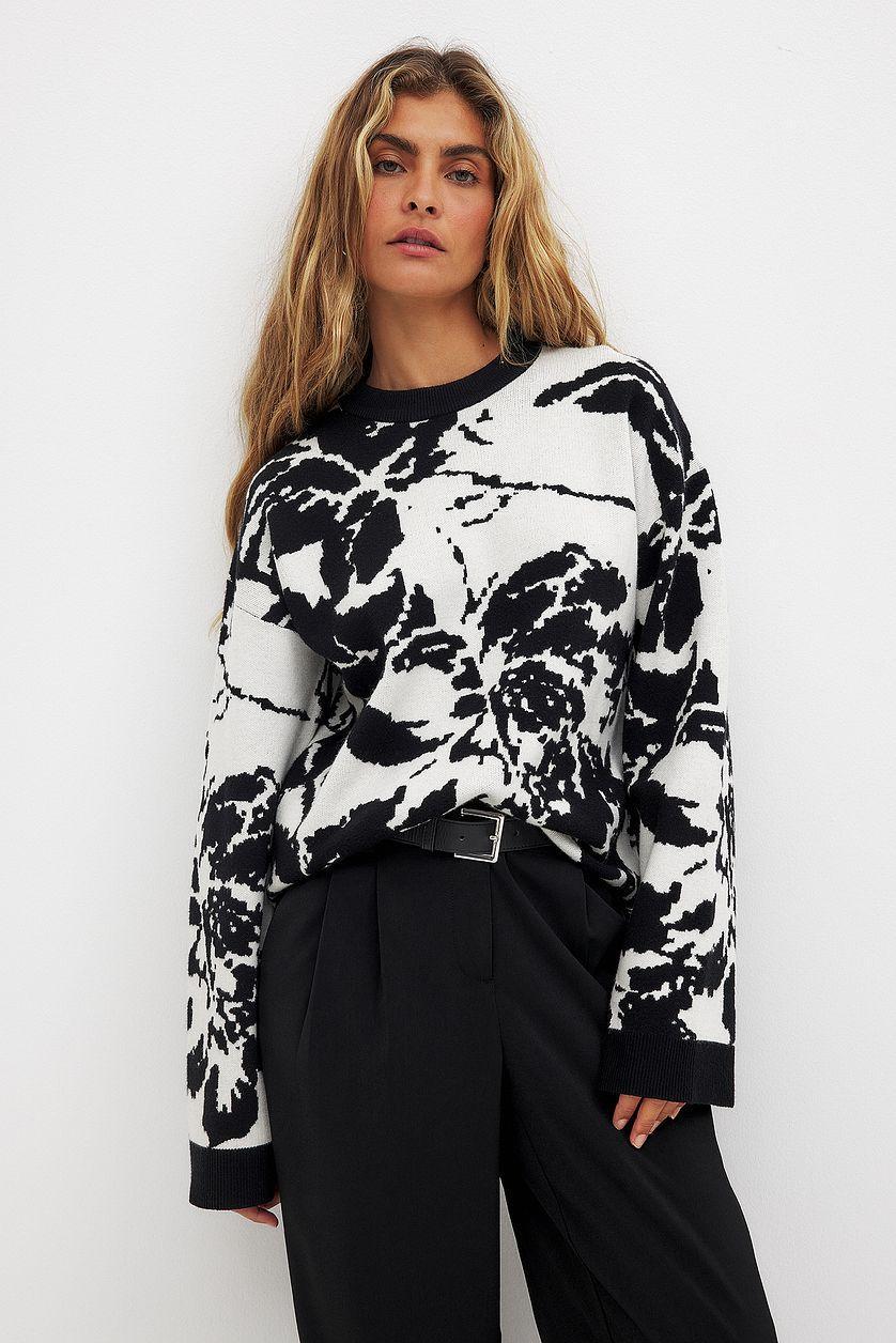 Knitted Jacquard Sweater Product Image