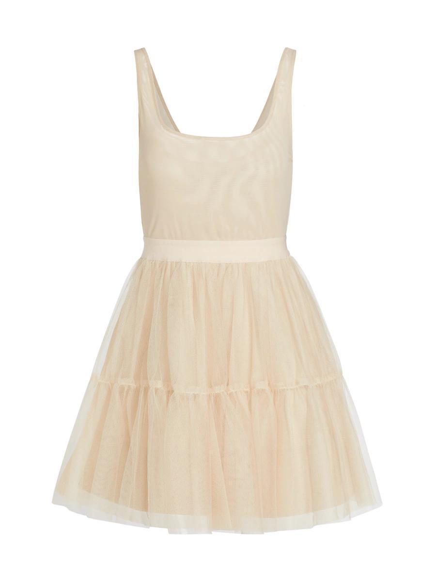 Womens Chara Tiered Tulle Minidress Product Image