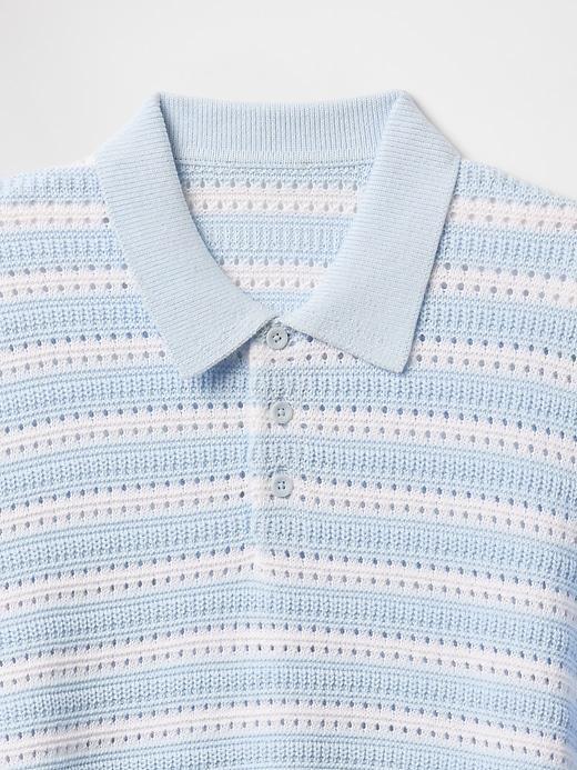 Sweater Polo Shirt Product Image
