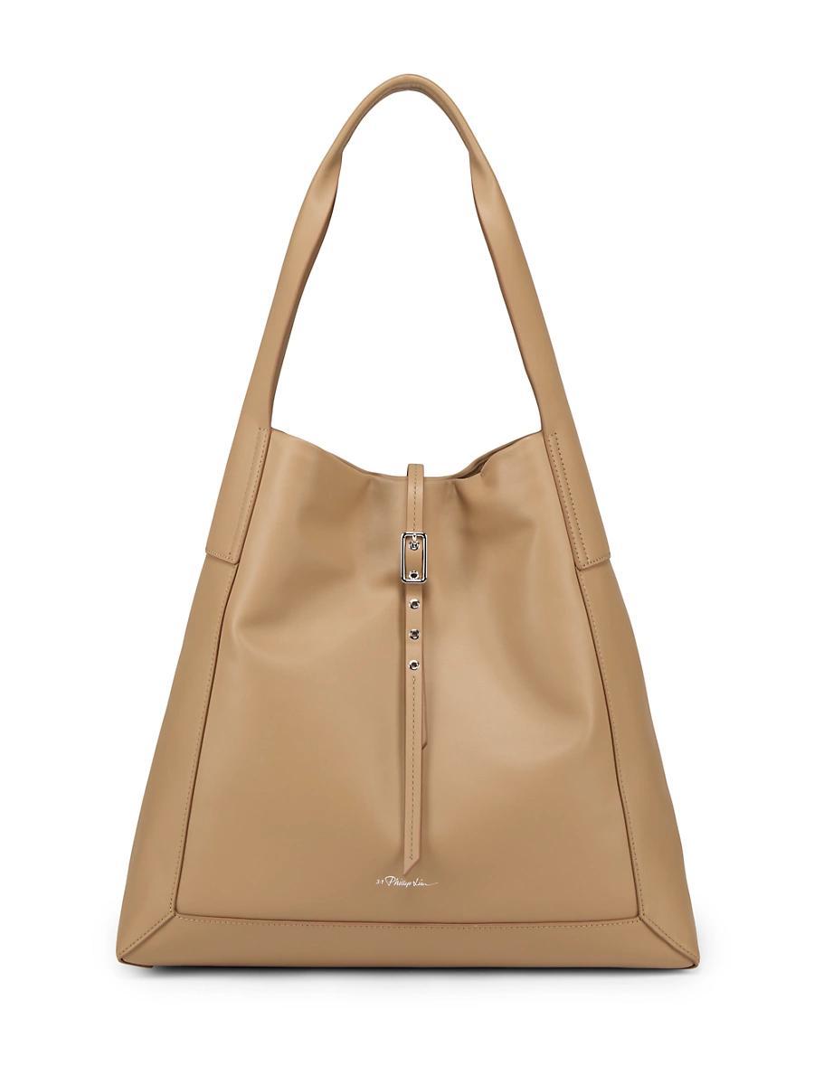 Womens The Go Large Leather Shoulder Bag Product Image