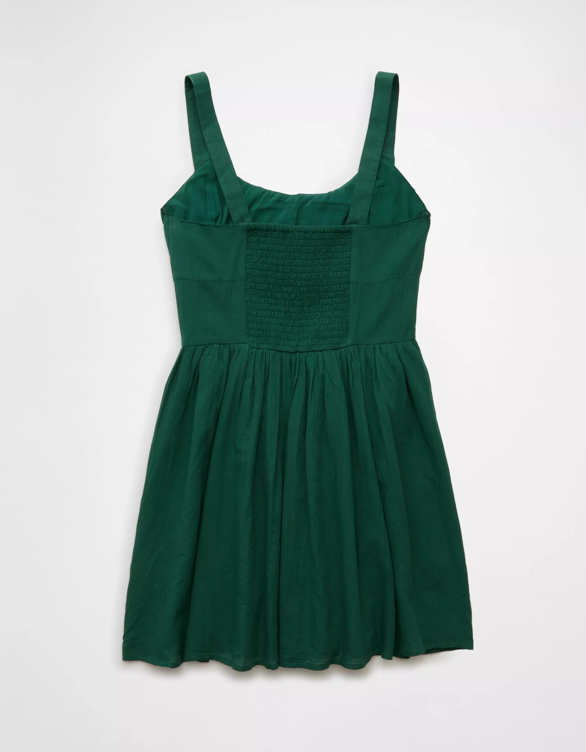 AE Tie Front Corset Mini Dress Product Image