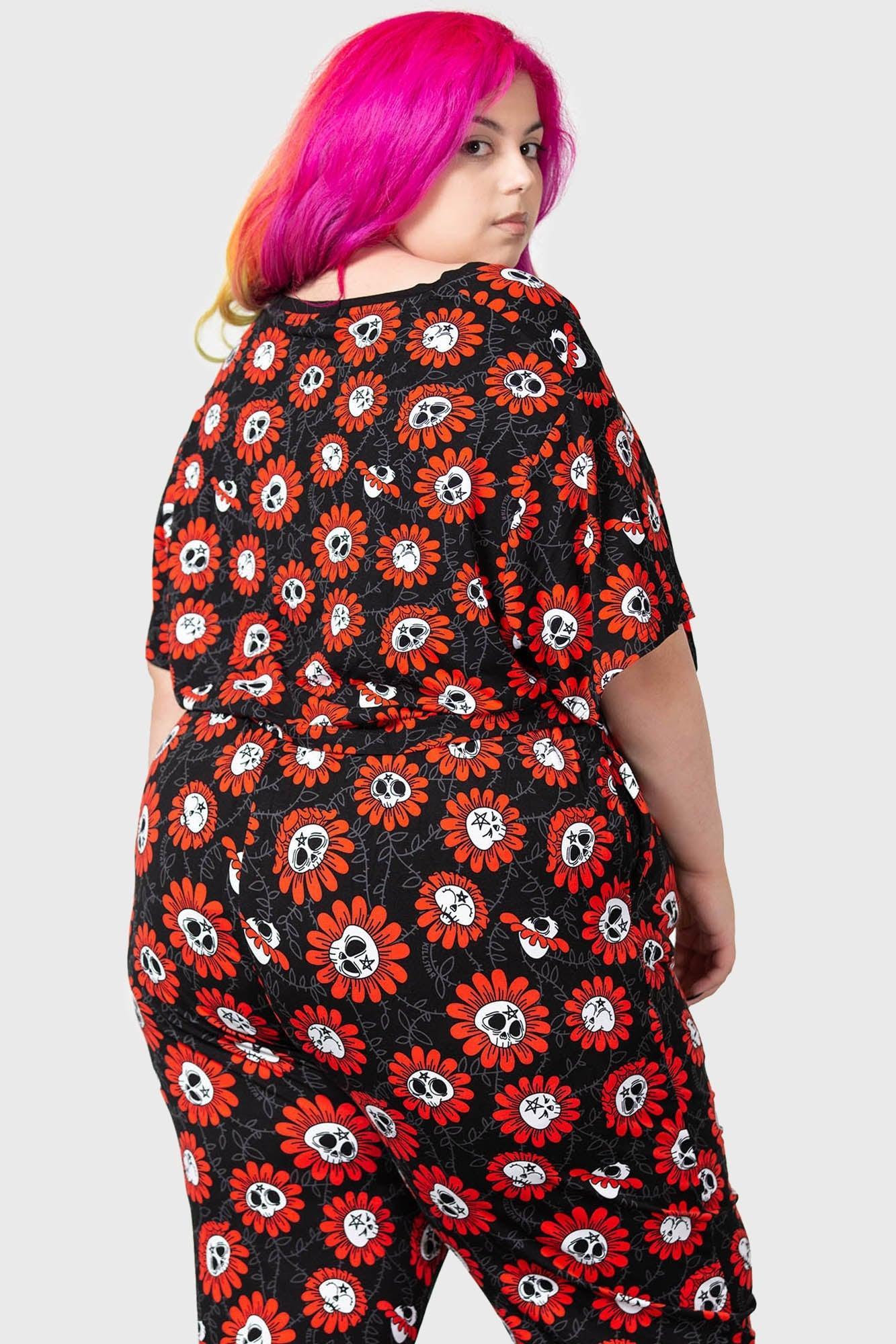 Gloomy Garden V-Neck Top Female Product Image