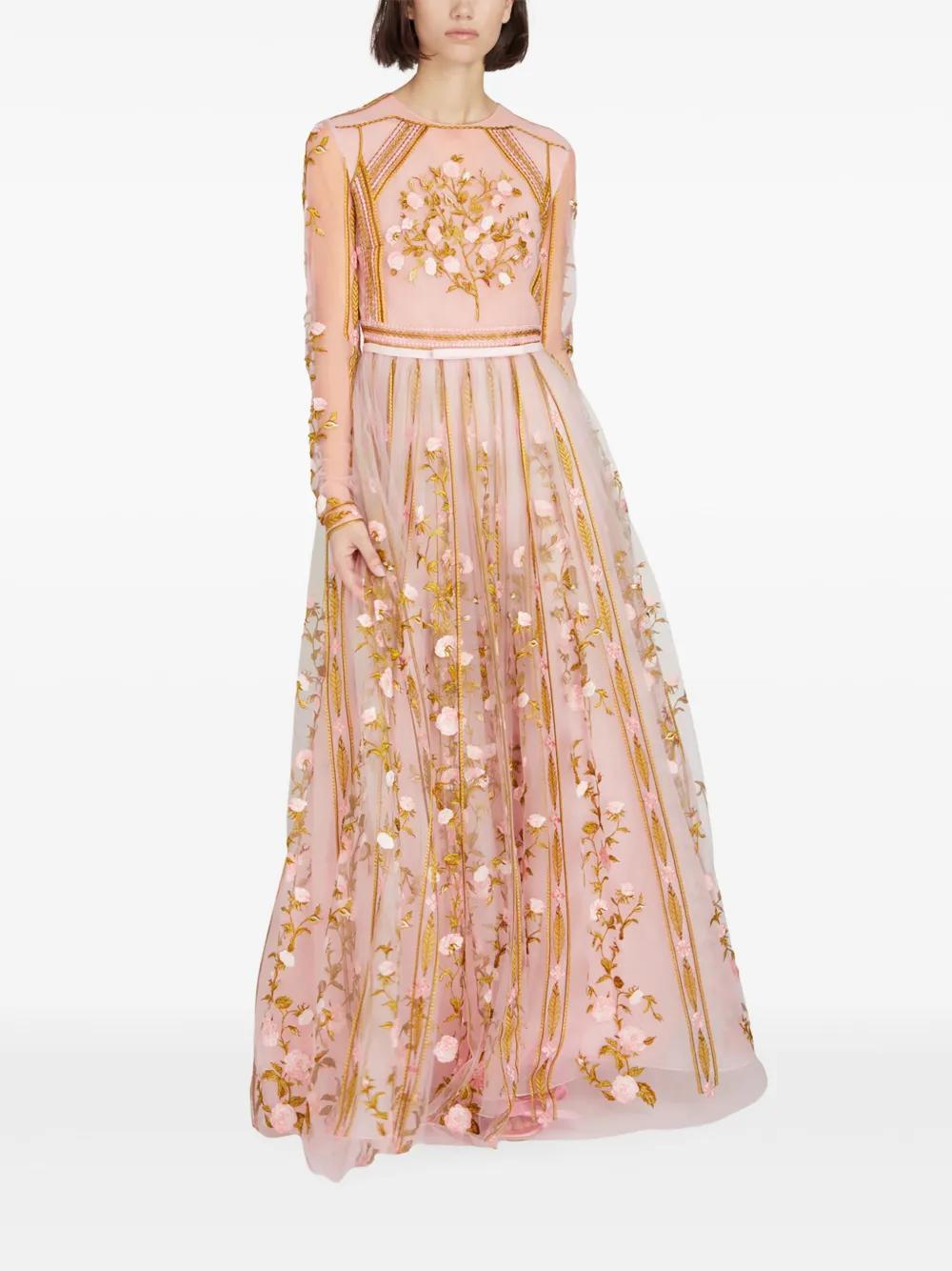 embroidered tulle dress Product Image