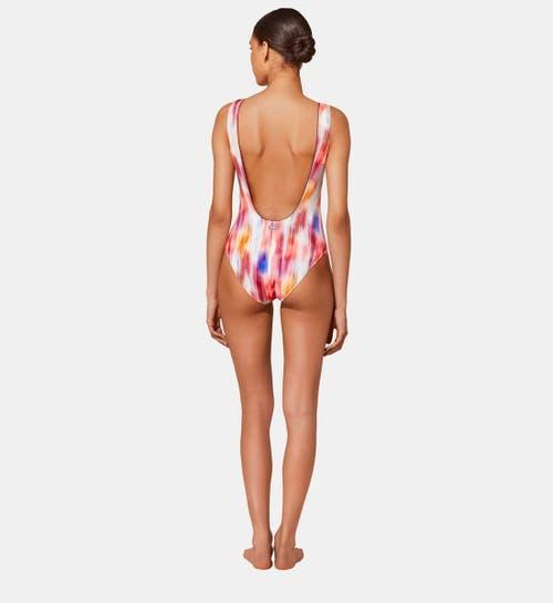 Womens Fox Lace-Up One-Piece Swimsuit Product Image