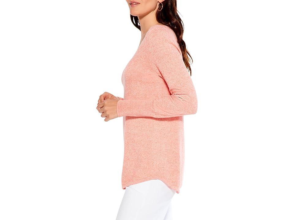 NIC+ZOE Vital V-Neck Sweater (Bellini) Women's Clothing Product Image