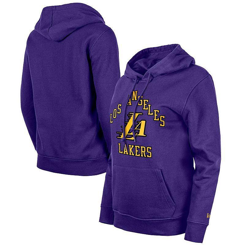 Womens New Era Purple Los Angeles Lakers 2023/24 City Edition Pullover Hoodie Product Image