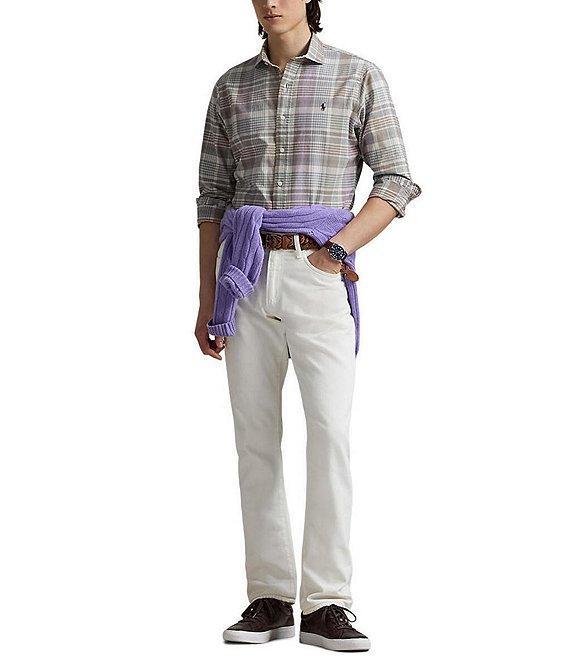 Polo Ralph Lauren Classic Fit Soft Plaid Oxford Long Sleeve Woven Shirt Product Image