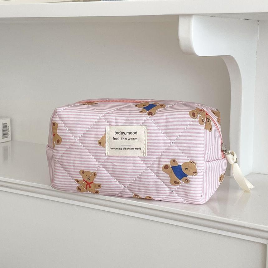 Bear Fabric Clutch / Makeup Bag (Various Designs) Product Image
