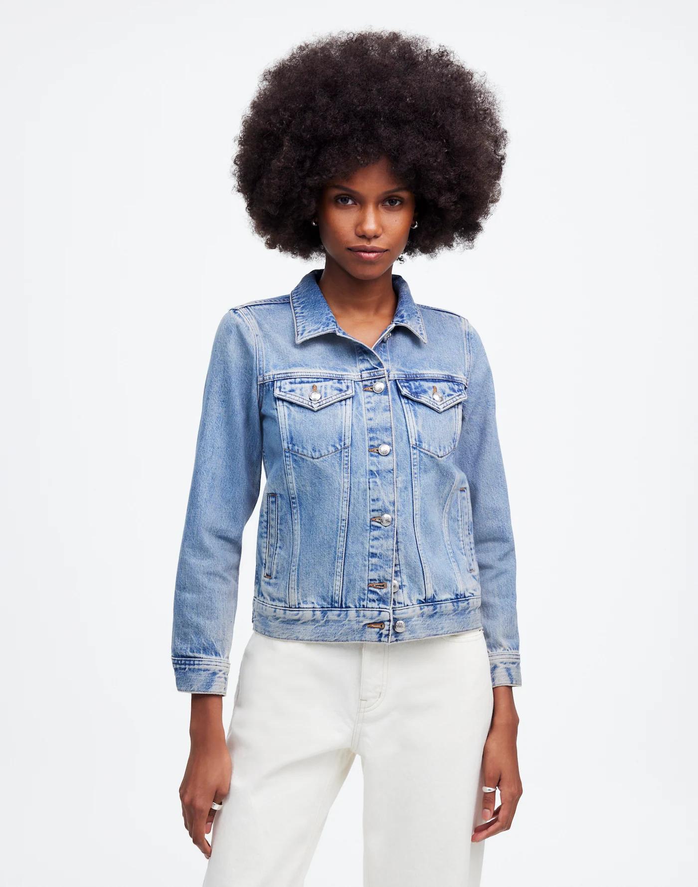 Denim Trucker Jacket in Hyland Wash Product Image
