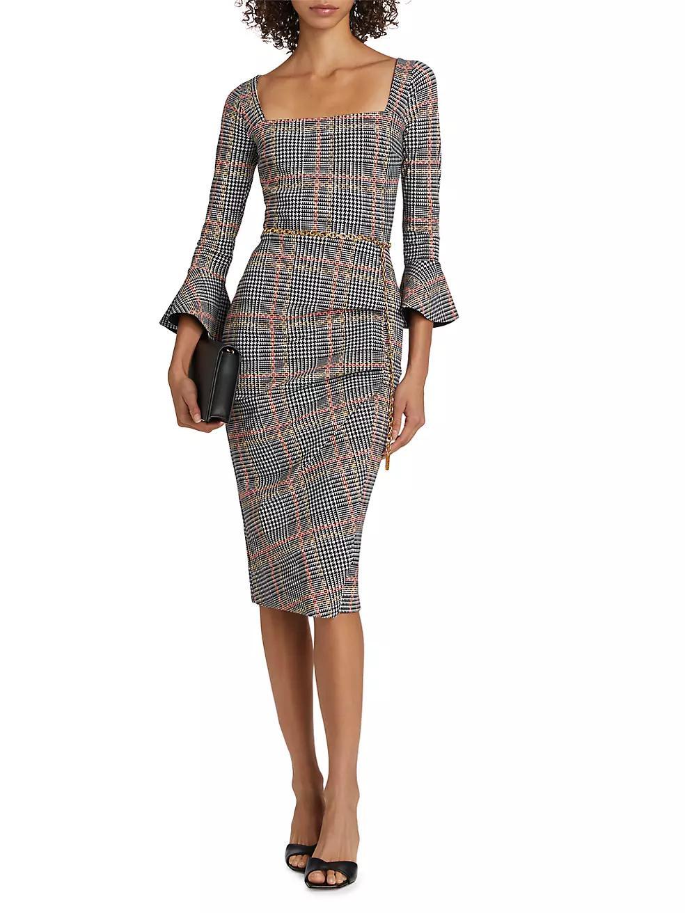 Astra Plaid Cocktail Dress Product Image
