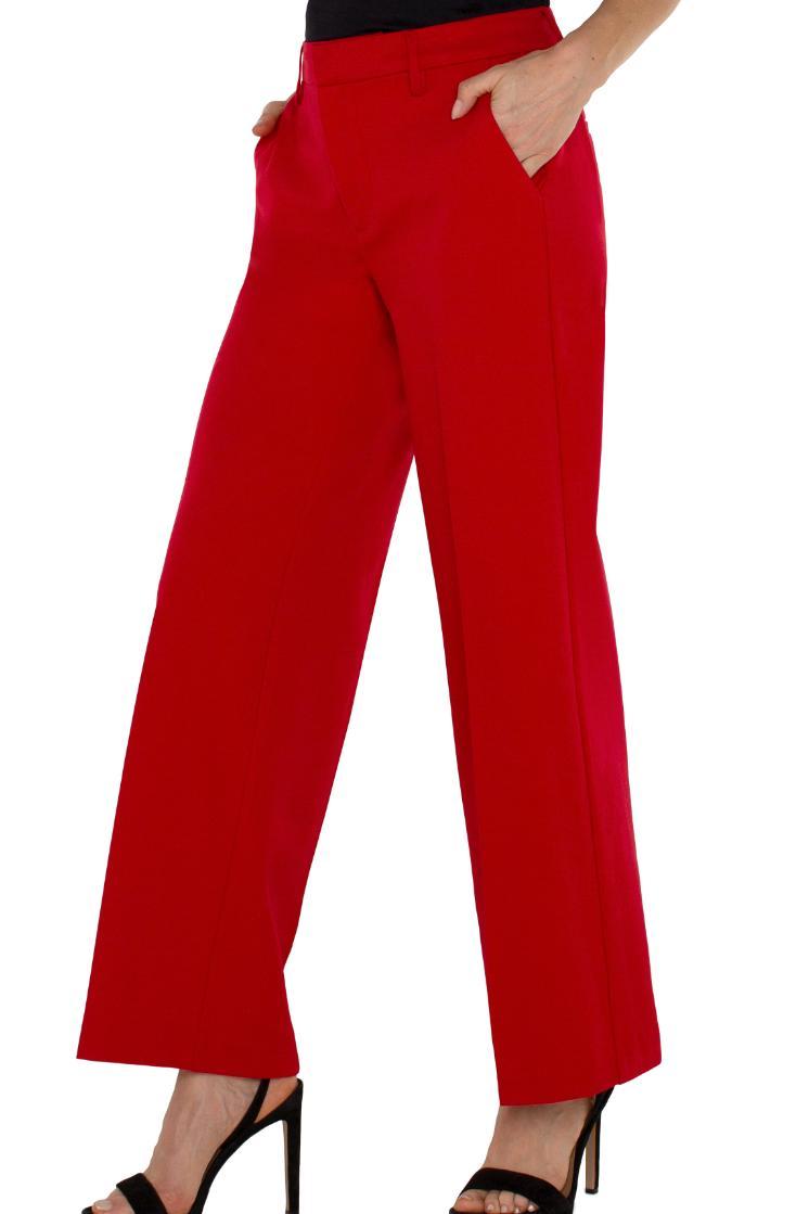 Kelsey Wide Leg Trouser 31" inseam - Tango Red Product Image