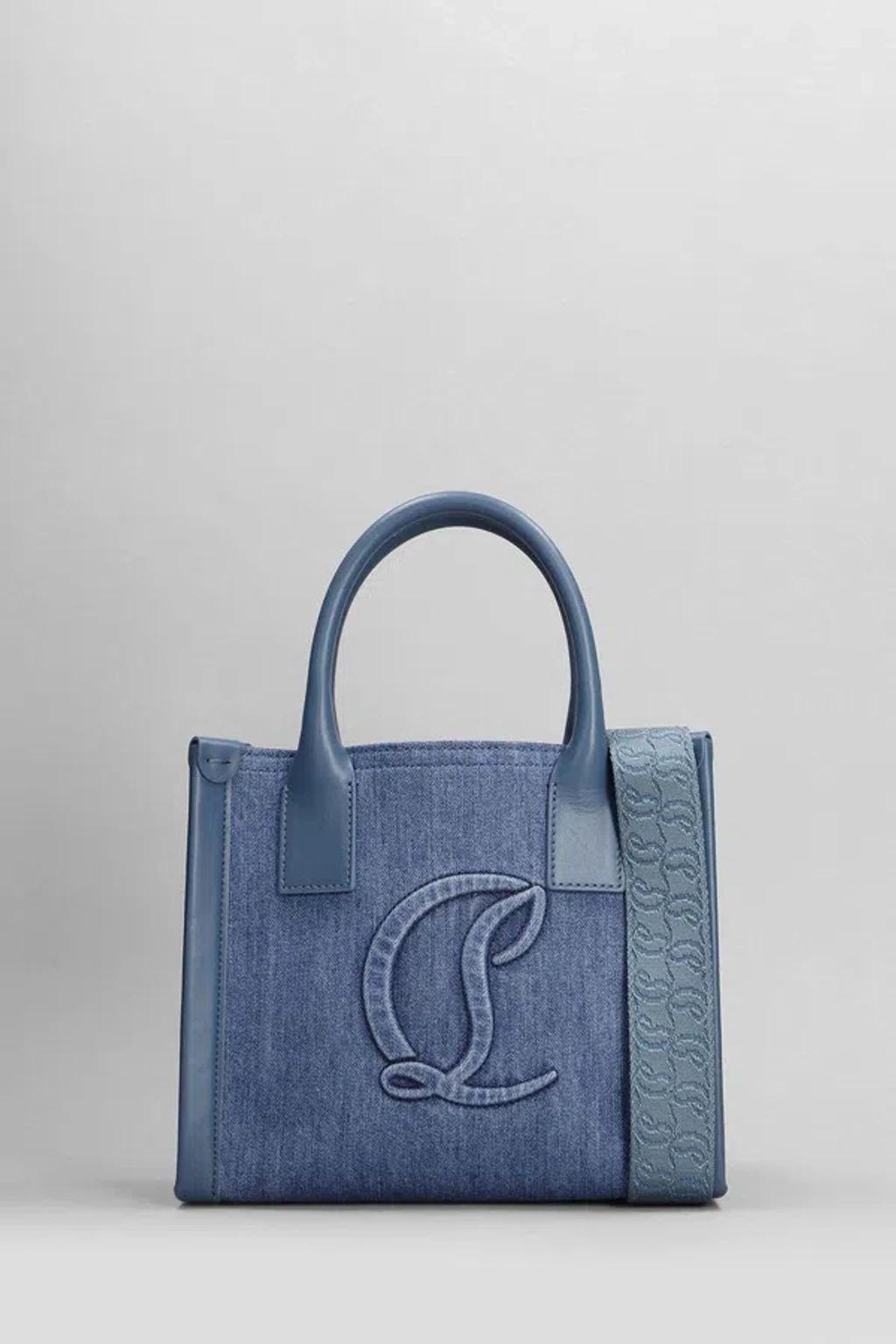 CHRISTIAN LOUBOUTIN By My Side Mini Tote In Blue Product Image
