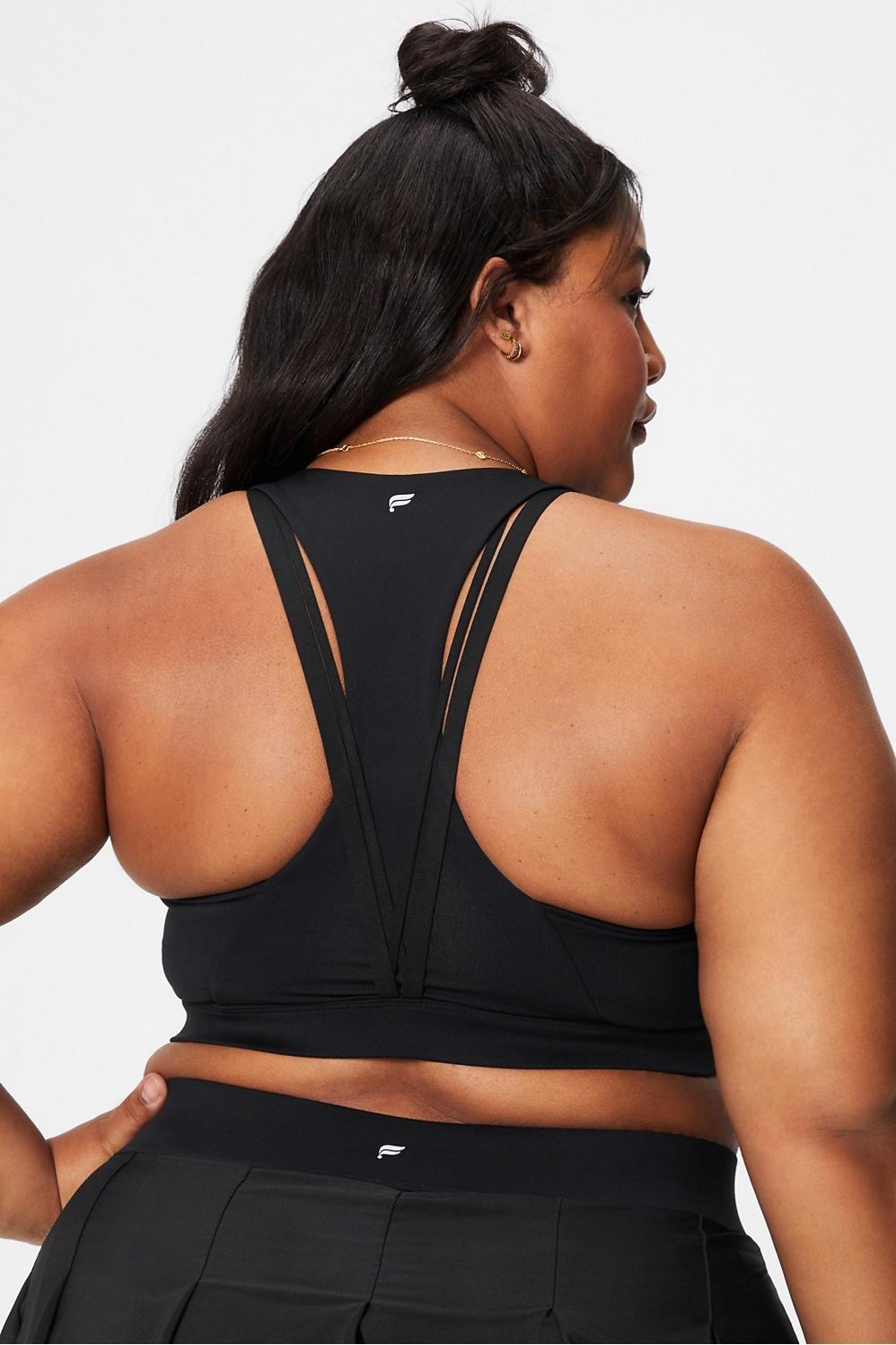 Fabletics Kessler Medium Impact Sports Bra Womens black Size XL Product Image