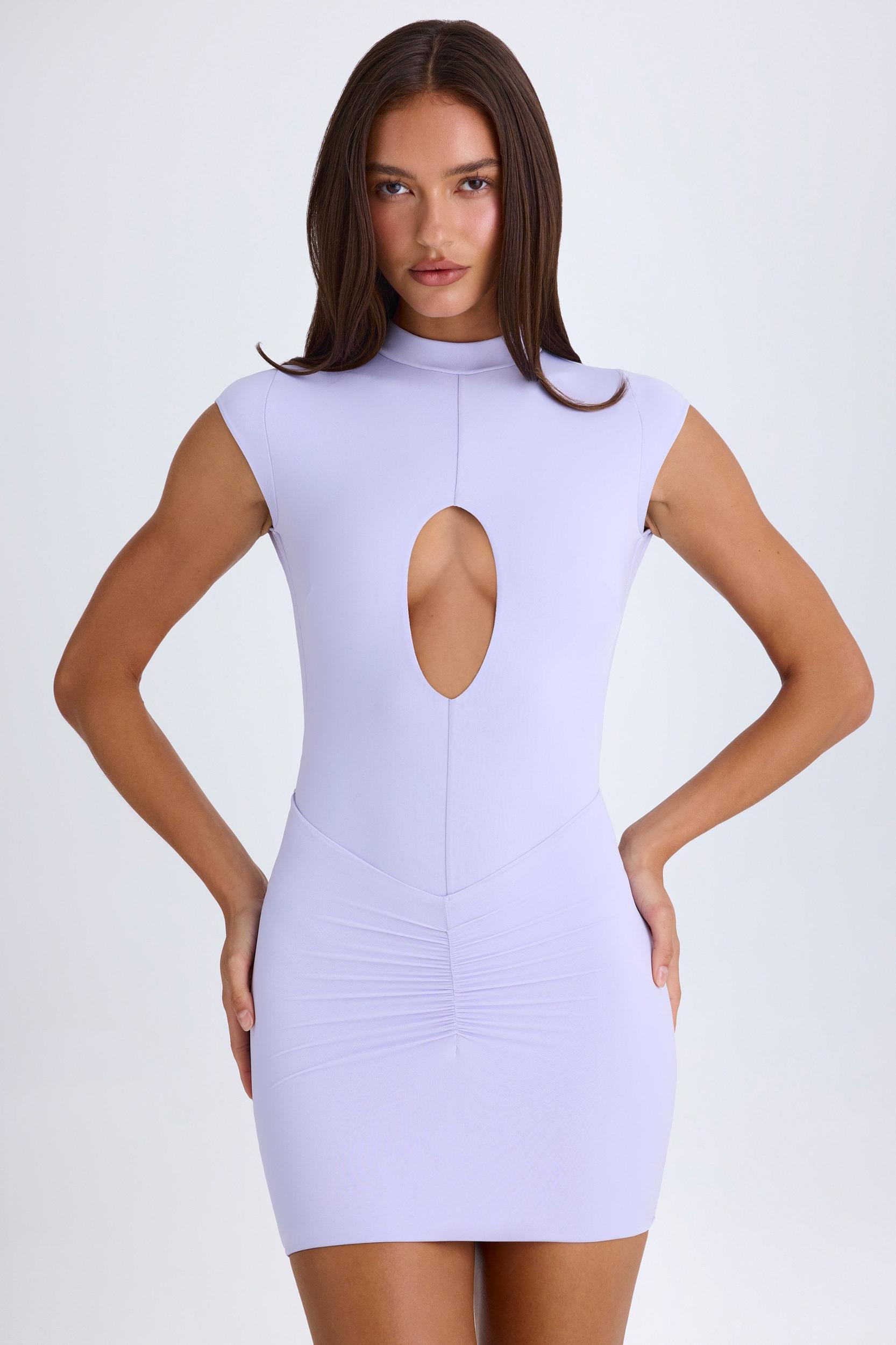 Cut-Out Bodysuit in Soft Lilac Product Image