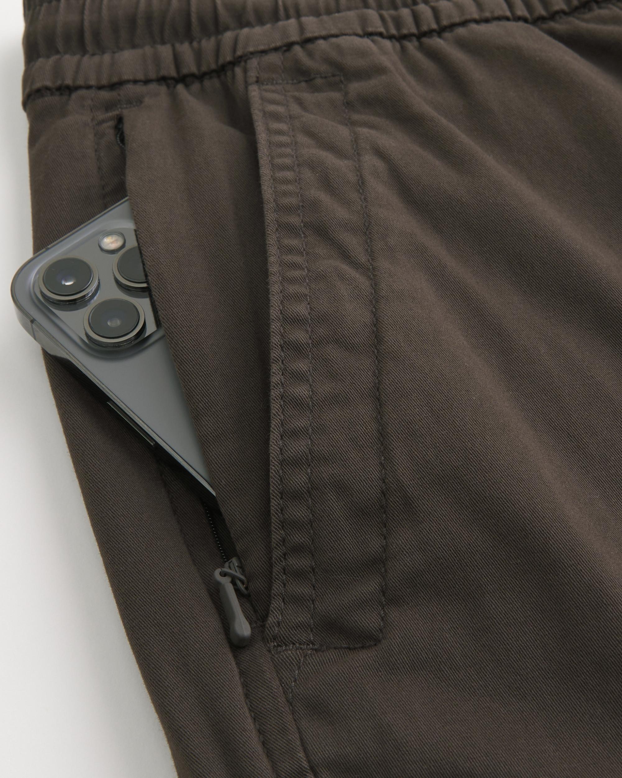 Relaxed Twill Cargo Joggers Product Image