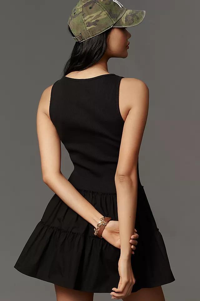 Daily Practice Rib Tank Drop-Waist Twofer Mini Dress Product Image
