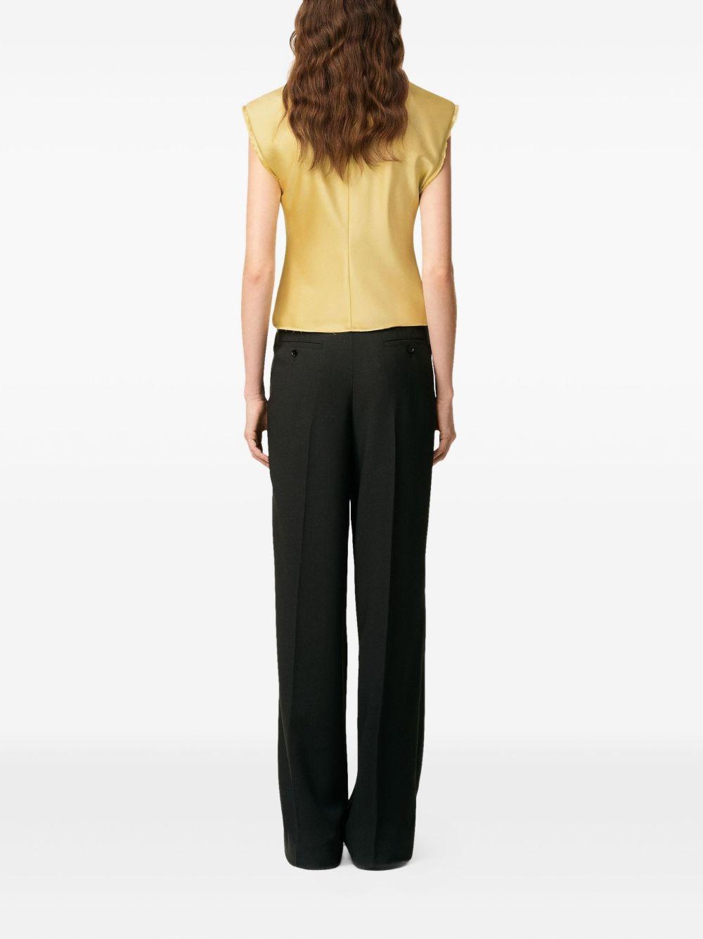 raw-edge sleeveless top Product Image