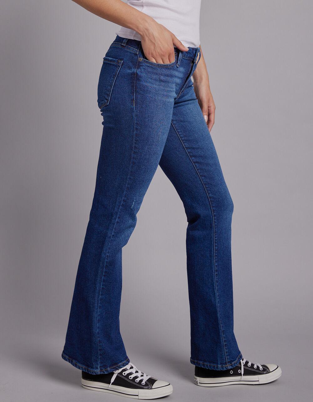 RSQ Womens Low Rise Flare Jeans - DARK WASH Product Image