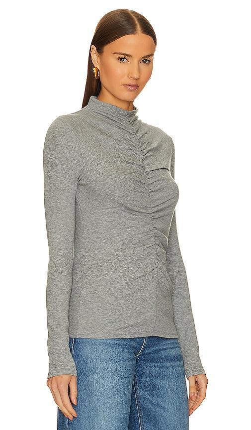 Womens Theresa Ruched Jersey Turtleneck Sweater Product Image