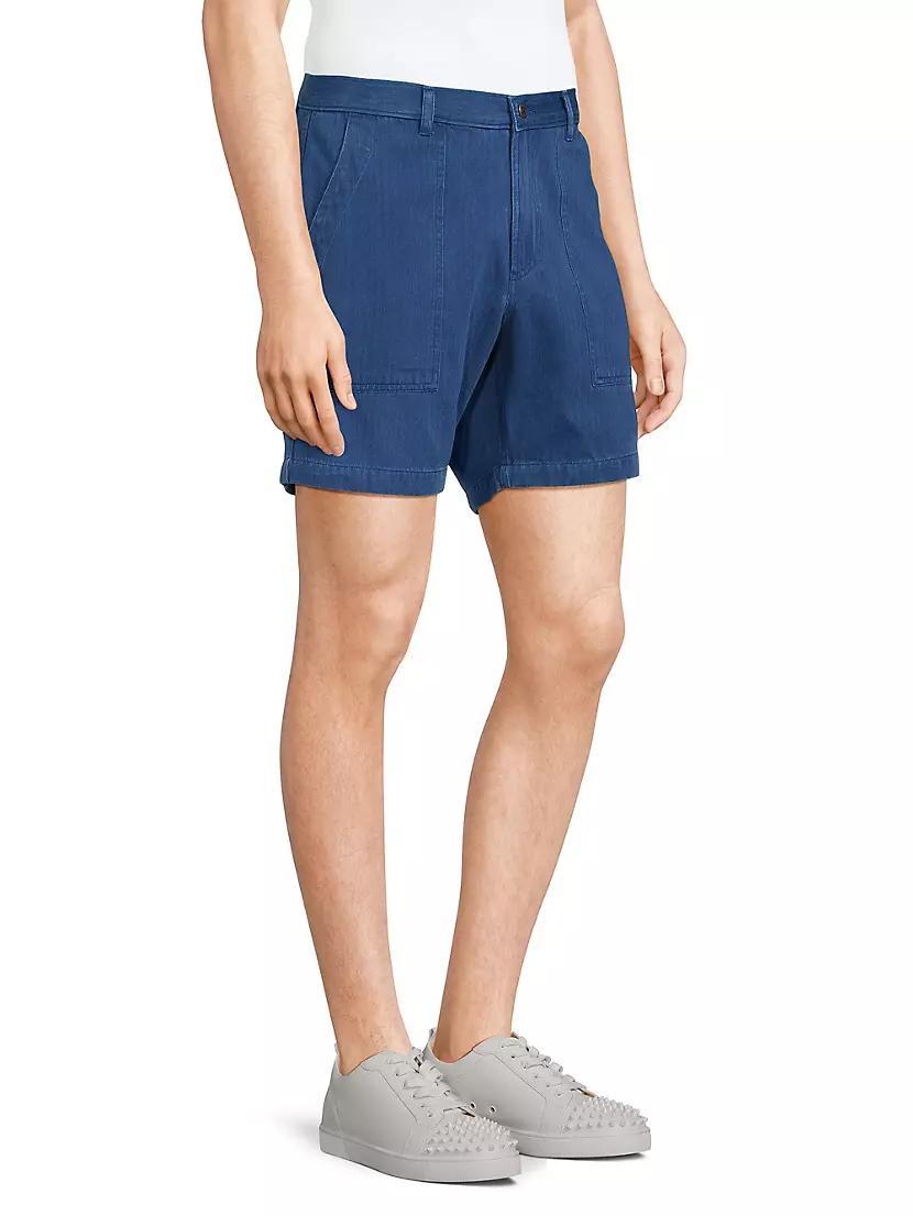 Herringbone Flat Front Shorts Product Image