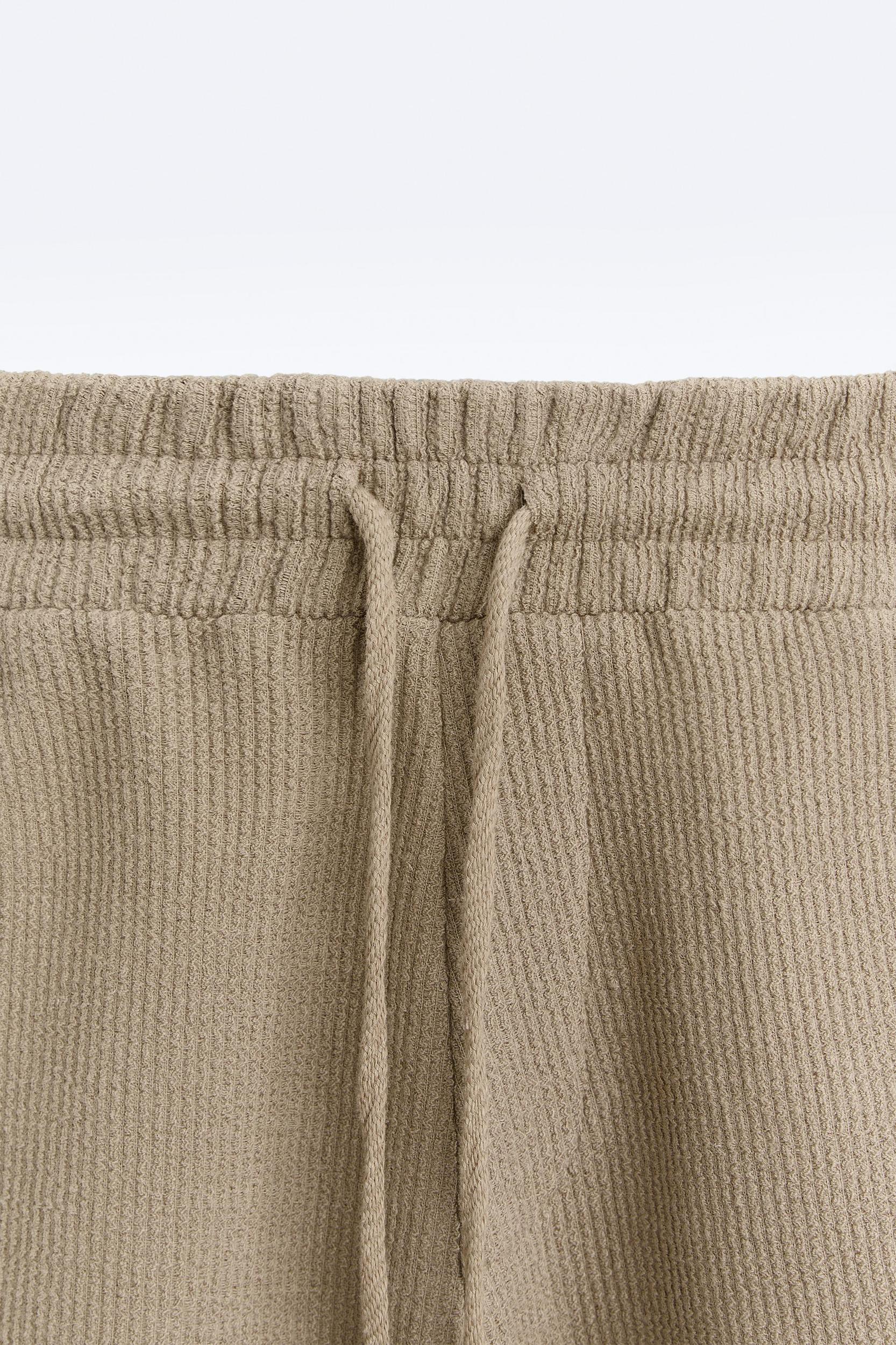 TEXTURED WEAVE SHORTS WITH MESH Product Image