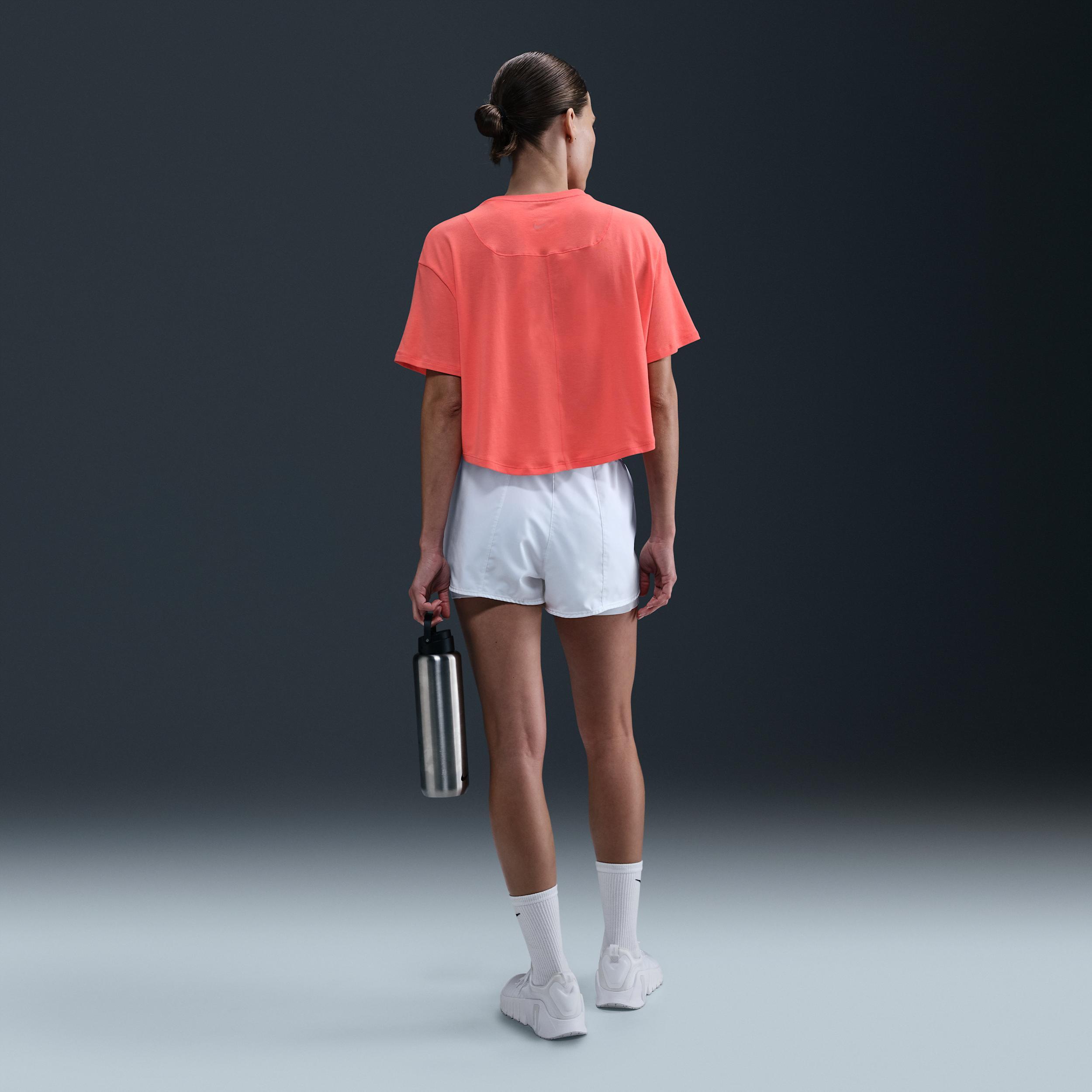 Nike Women's One Relaxed Dri-FIT Cropped Short-Sleeve Top Product Image