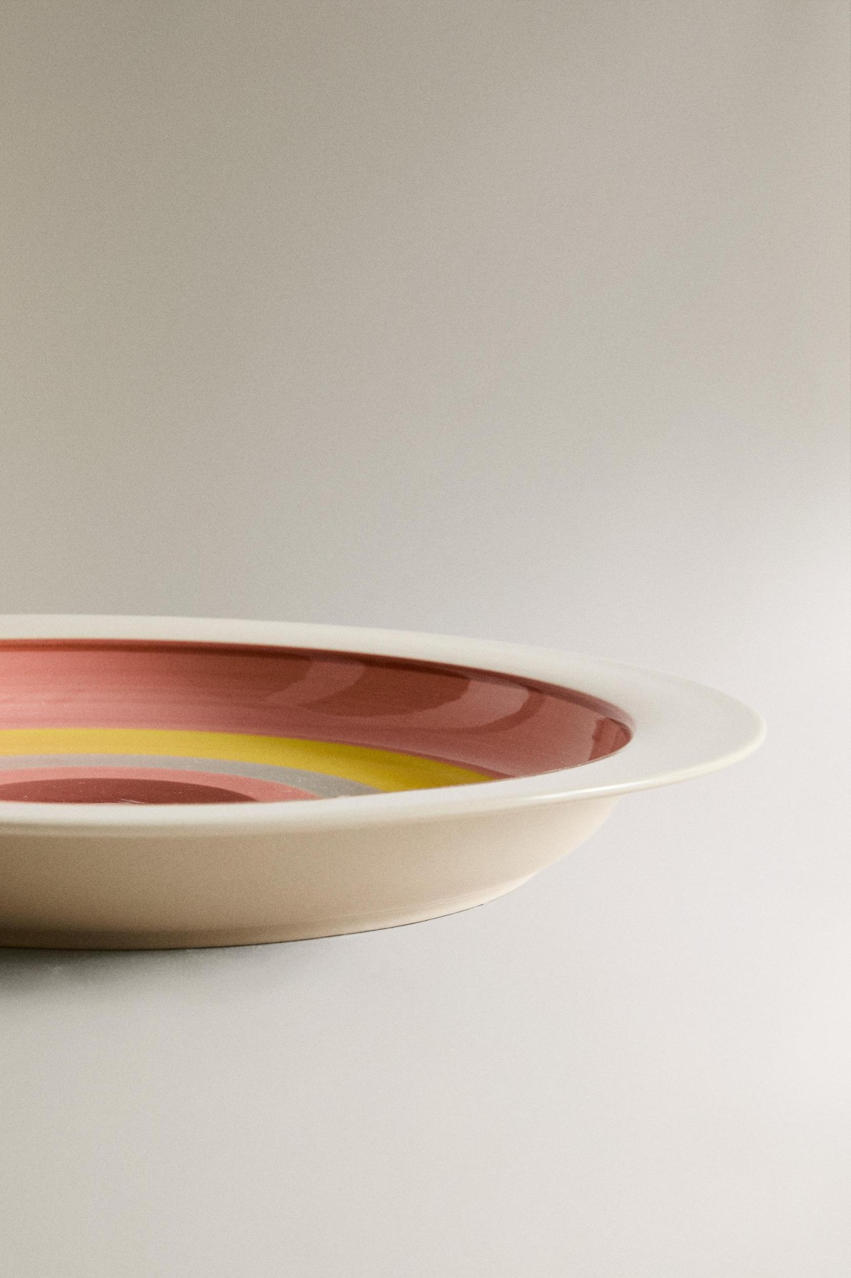 CERAMIC SERVING DISH CIRCLES X COLLAGERIE Product Image
