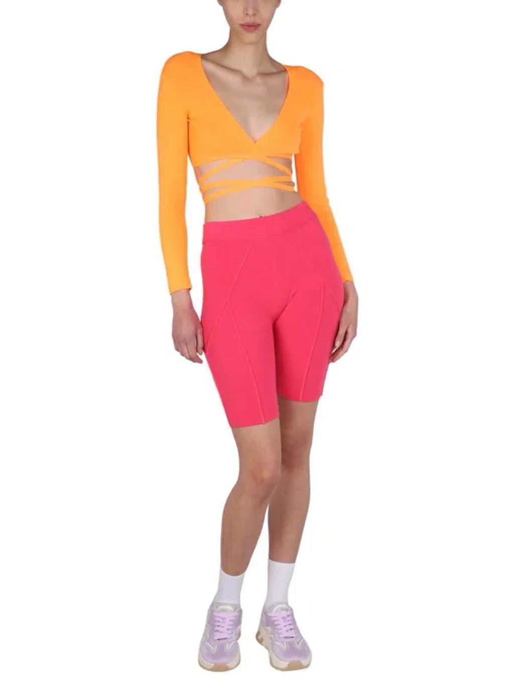 MSGM Topwear In Orange Product Image