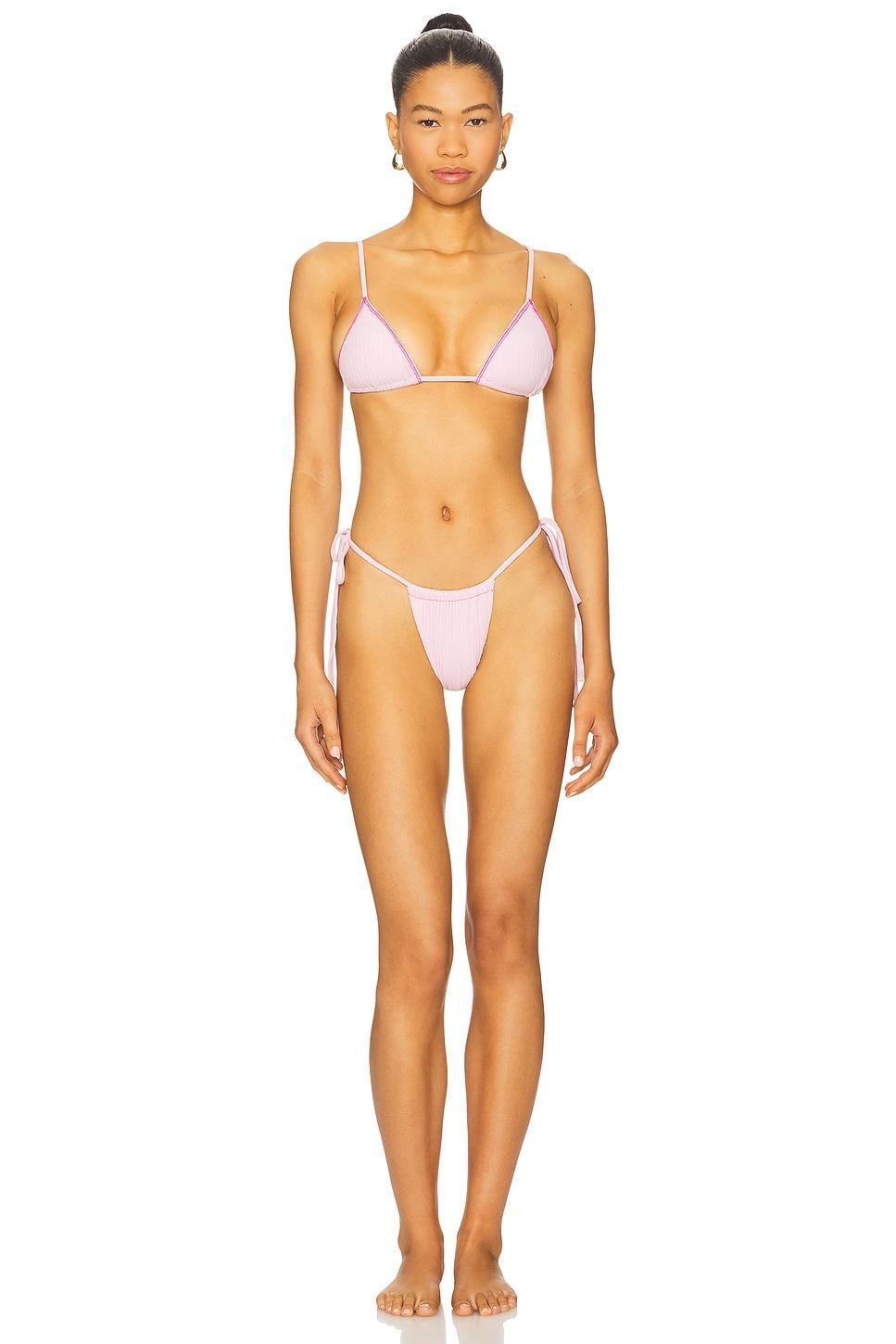 Tia Ribbed Bikini Bottom Frankies Bikinis Product Image