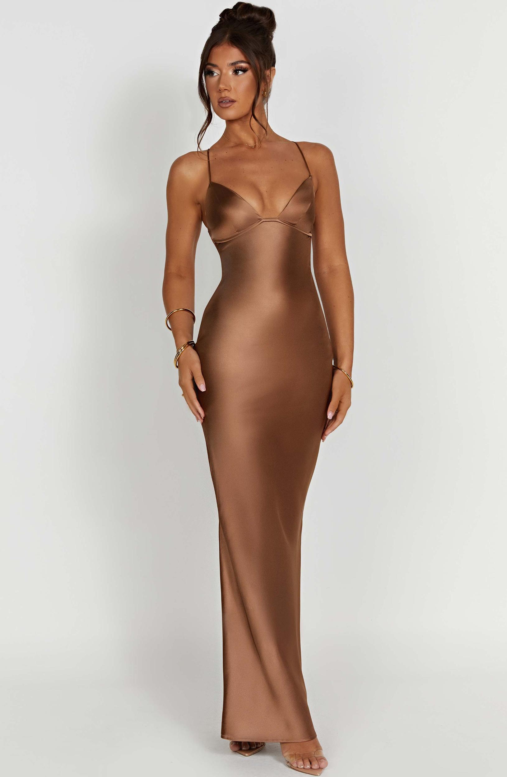 Fenty Maxi Dress - Chocolate Product Image