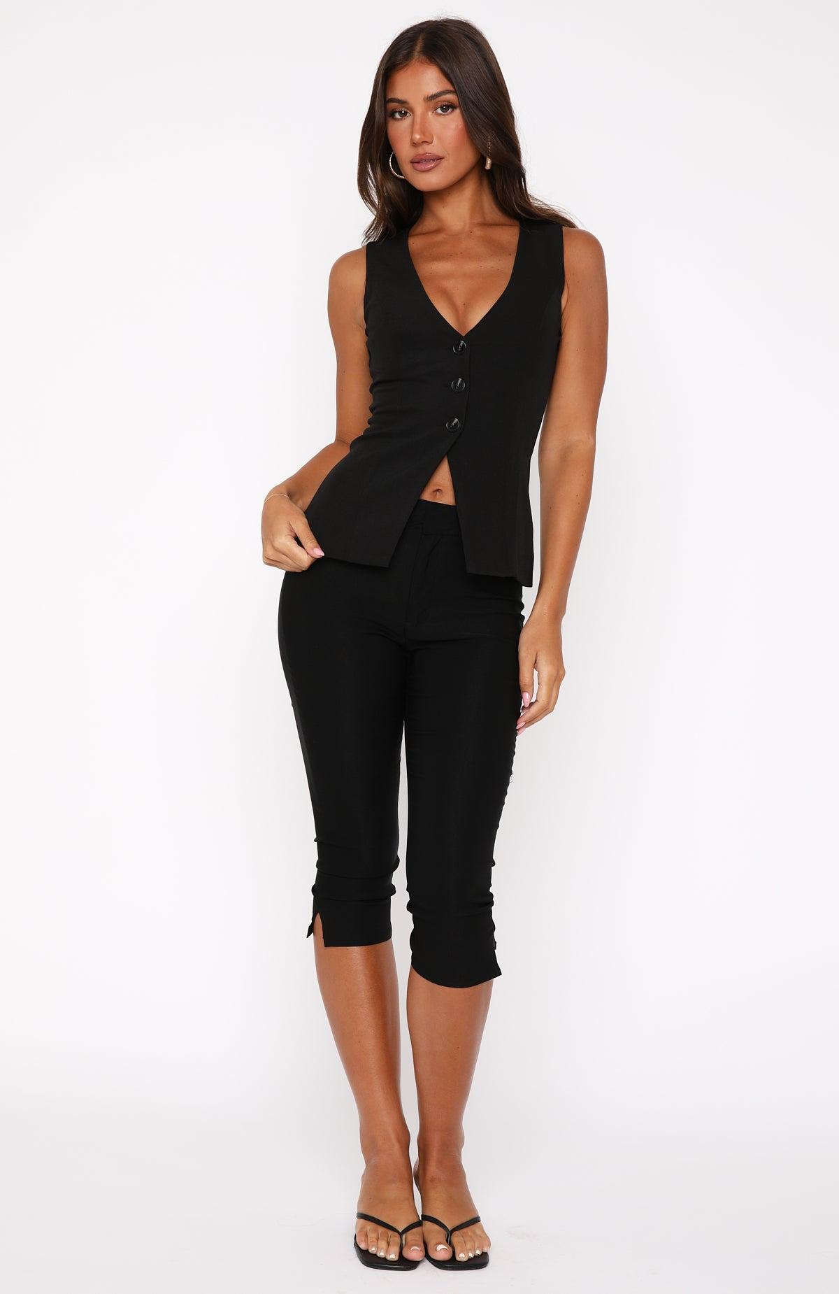 Tell You My Secrets Top Black Product Image