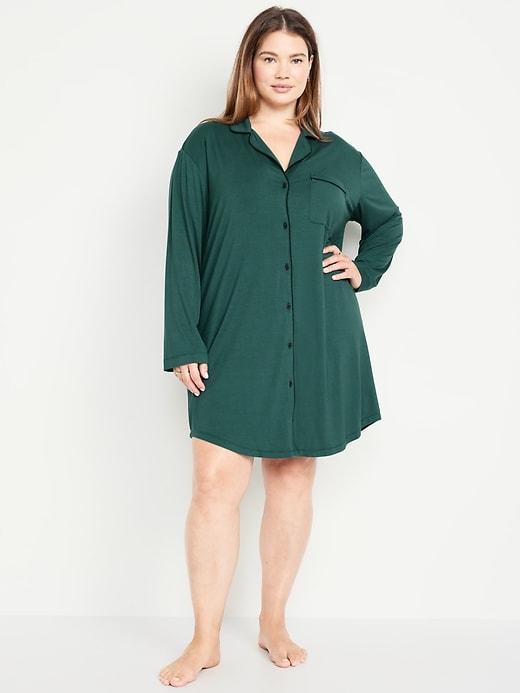 Knit Jersey Sleep Shirt Product Image