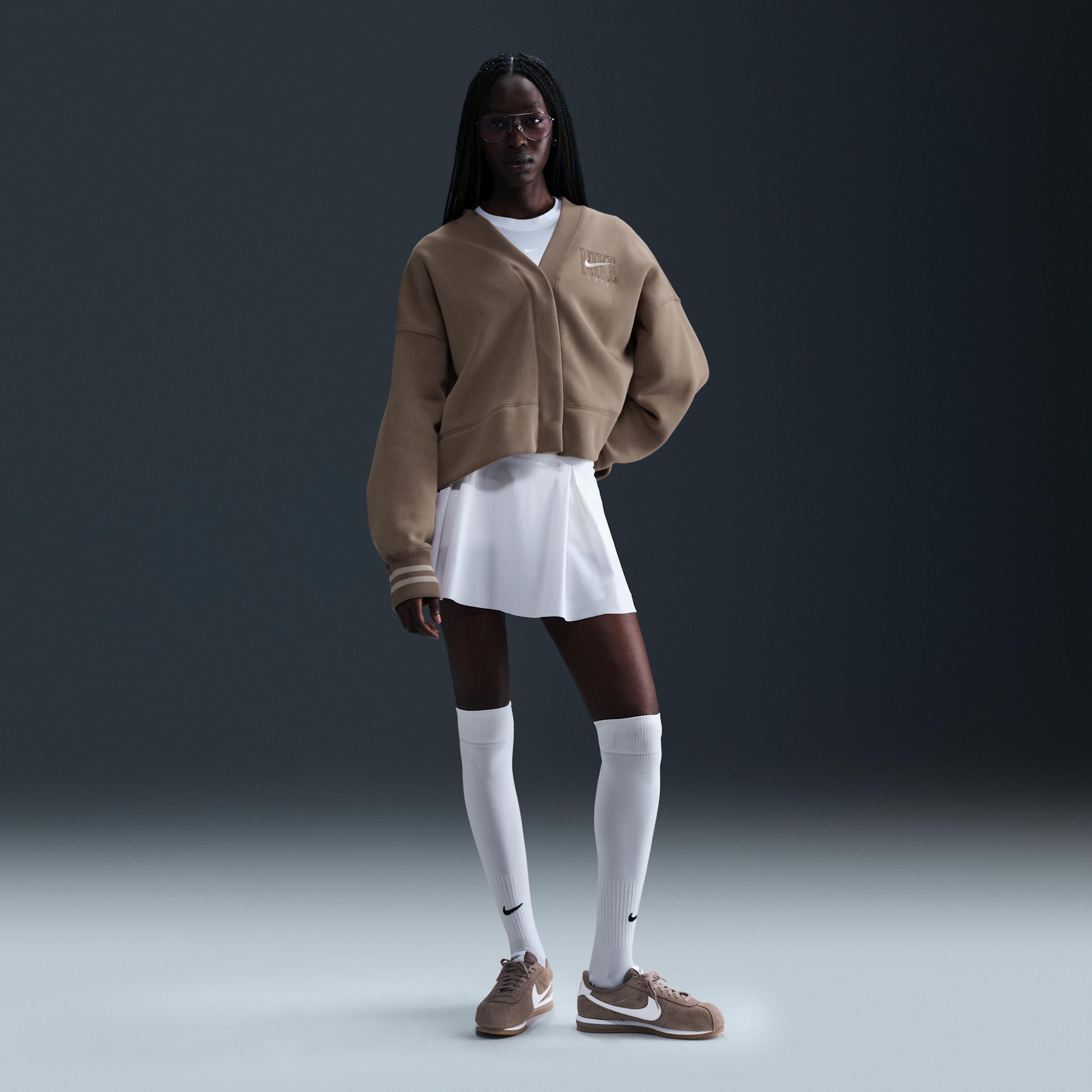 Nike Sportswear Phoenix Fleece Women's Over-Oversized Graphic Cardigan Product Image