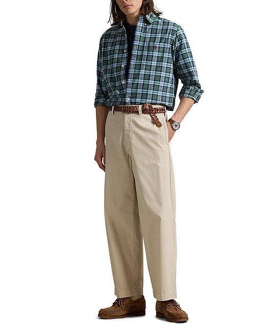 Polo Ralph Lauren Classic Fit Plaid Oxford Long Sleeve Woven Shirt Product Image