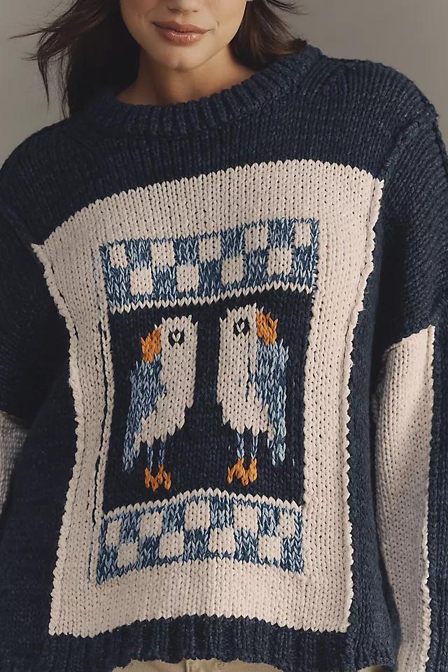 Pilcro Chunky Crew-Neck Sweater Product Image