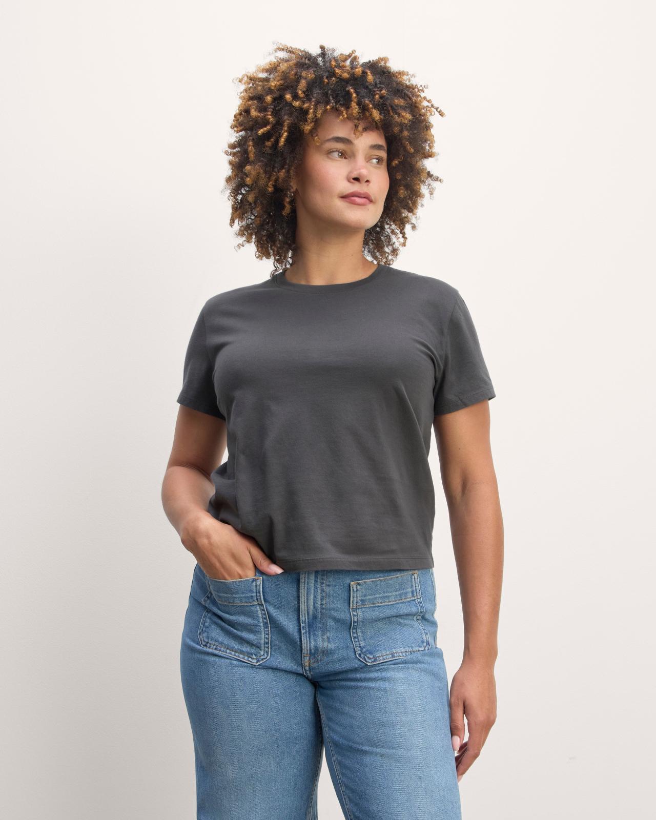 The Box-Cut Tee in Essential Cotton Product Image