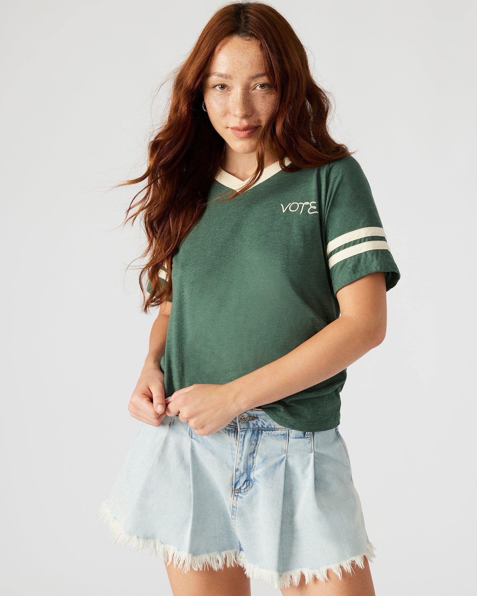 VOTE TEE GREEN Female Product Image