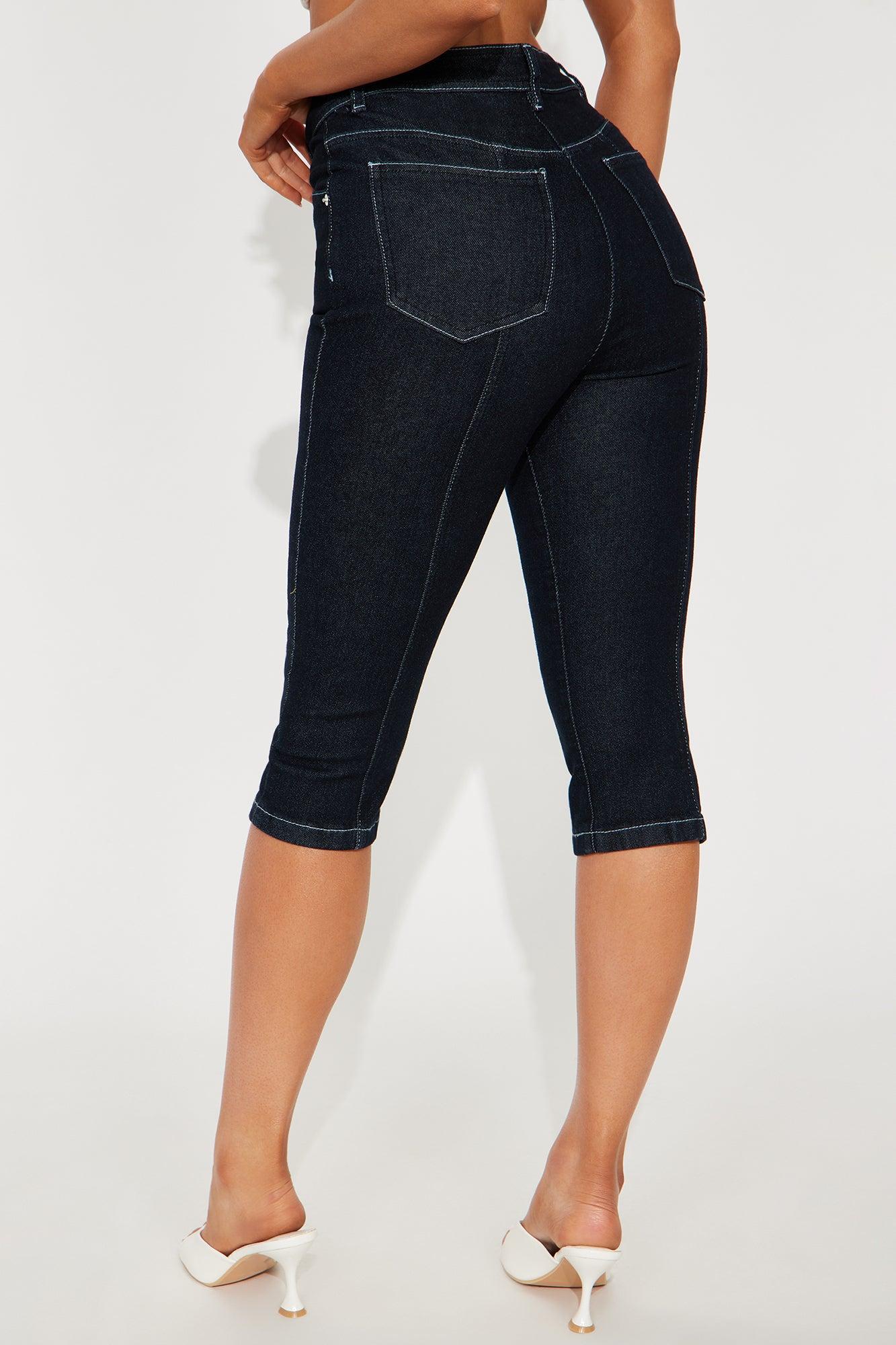 Eyes For You Skinny Capri Jeans - Dark Wash Product Image