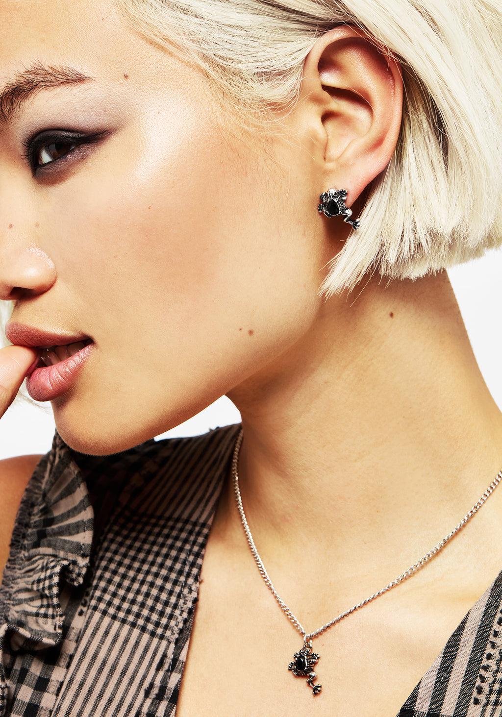 Bheki Frog Stud Earrings Product Image