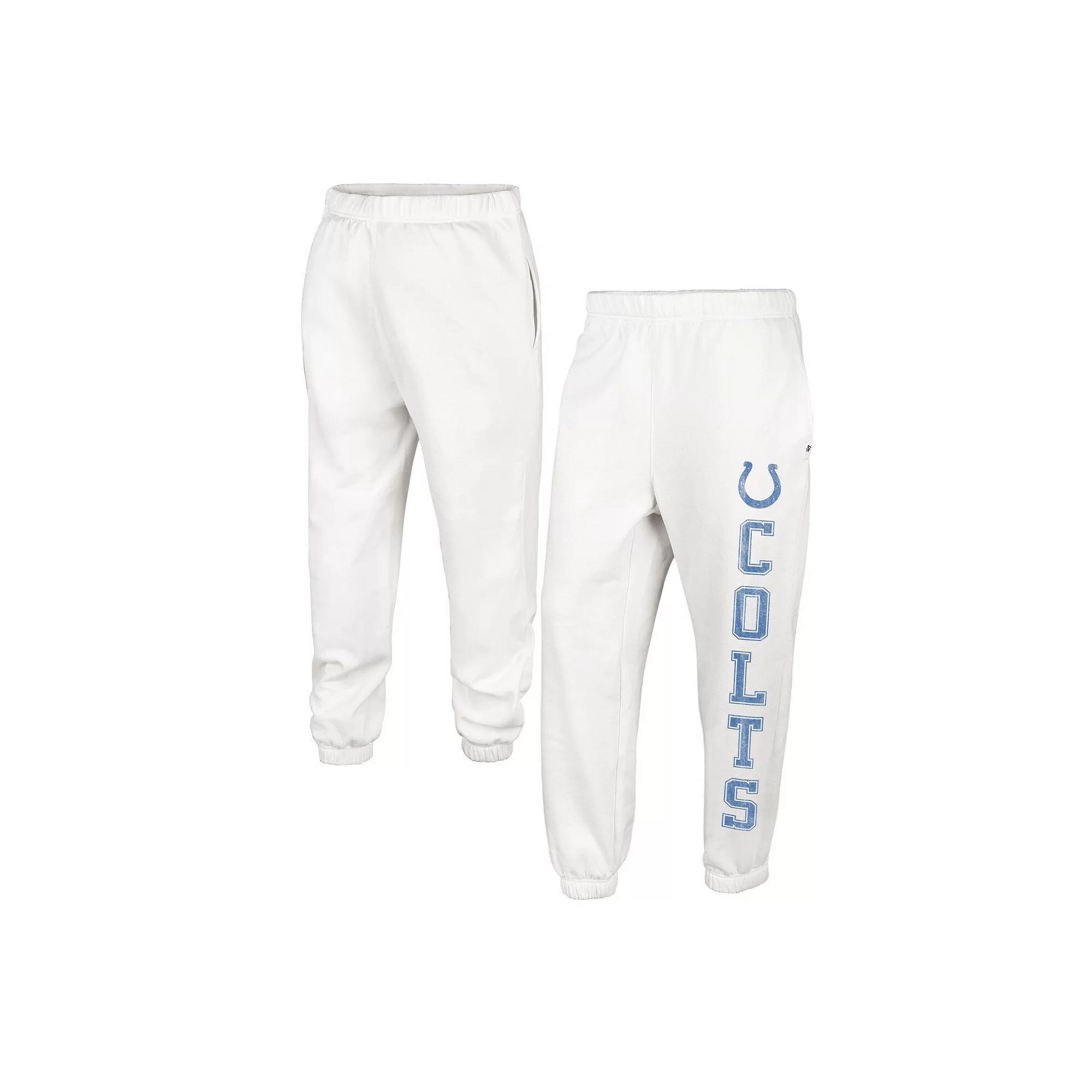 Women's '47 Oatmeal Indianapolis Colts Harper Joggers, Size: XL, Team Product Image