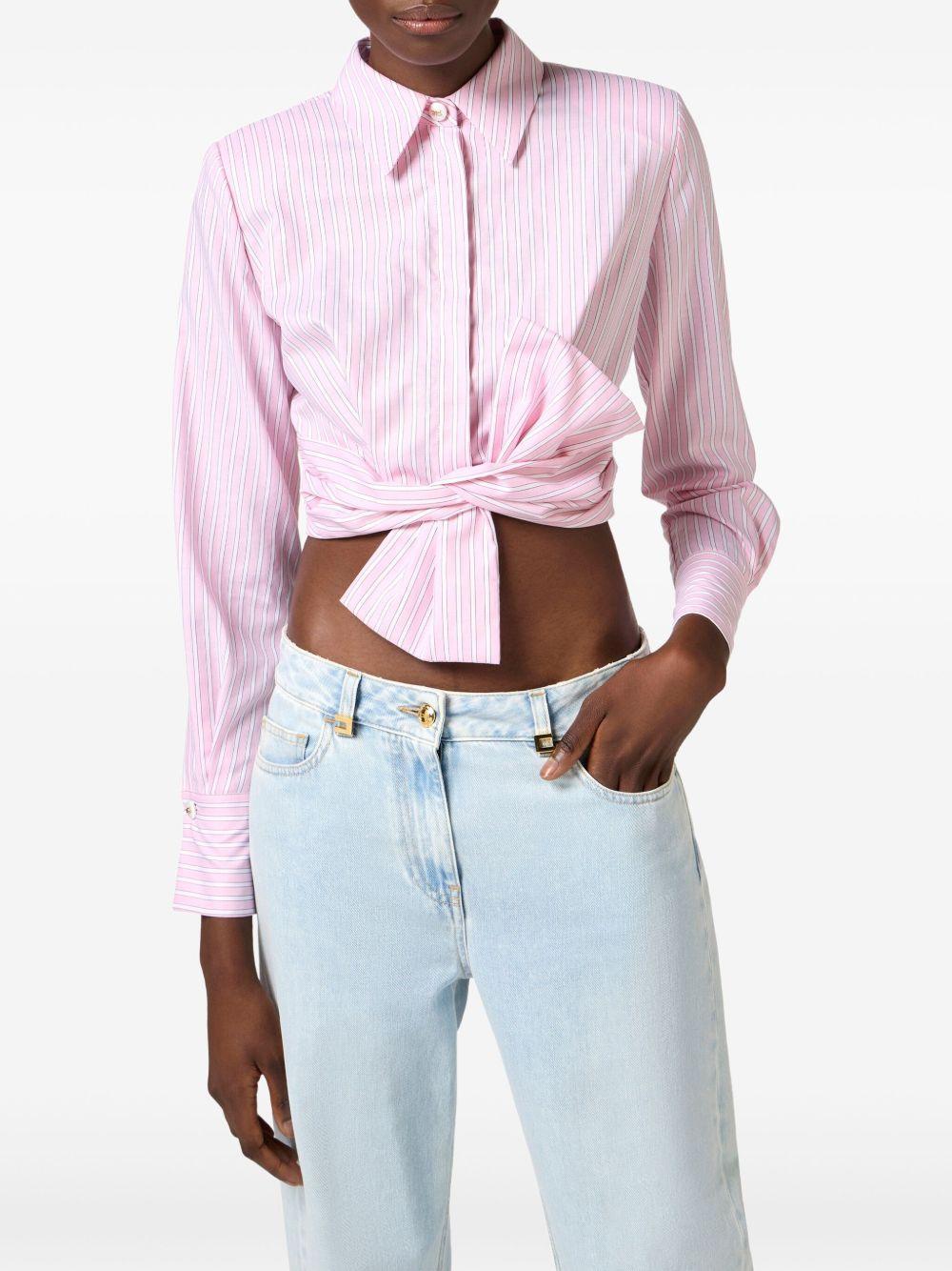 bow-detail poplin shirt  Product Image