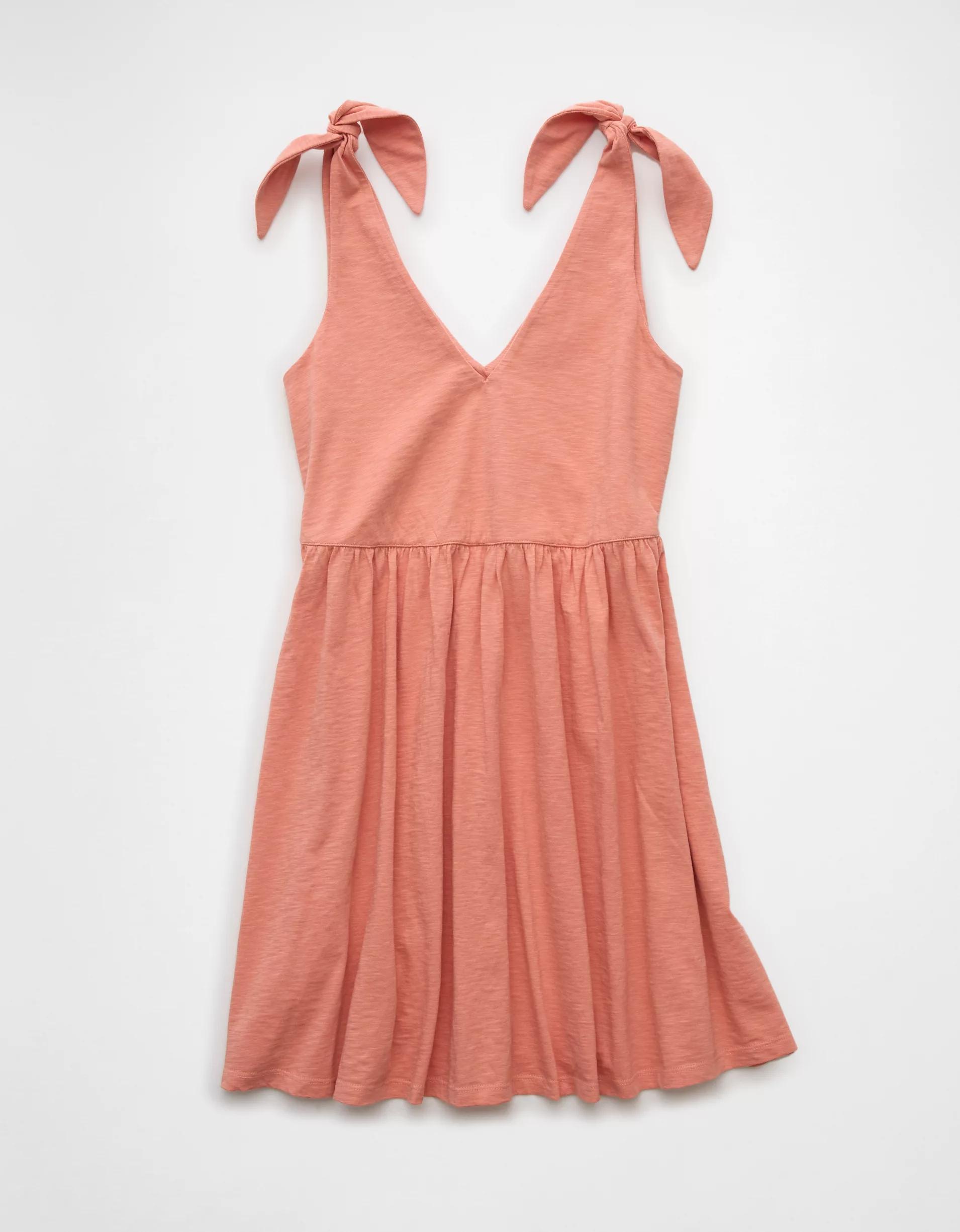 AE Sunchaser Knit Tie Shoulder Mini Dress Product Image